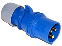 CEE-Stecker 3-polig 16A/250V~ blau