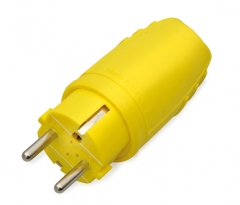Rubber made plug yellow