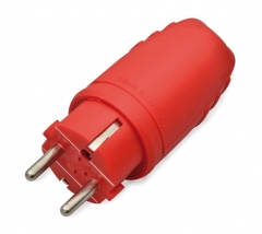 Rubber made plug red