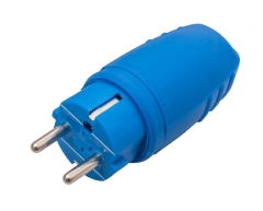 Rubber made plug blue