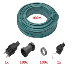 ILLU-Lichterketten-Bausatz E27, grn, 100 m, 100 Fassungen