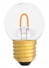 LED filament lamp E27, 0.6W drop shaped, clear