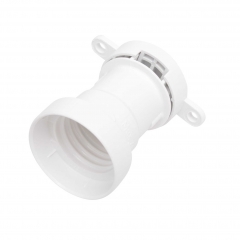 Illumination E27 suspension socket flange mounting white