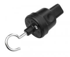 Illumination solid rubber end-piece, black