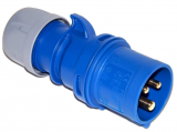 CEE plug 3-pin 16A/250V~ blue