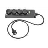 Mobile electricity meter with power strip 4-fold