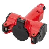 3-way-coupler thermoplast red/black