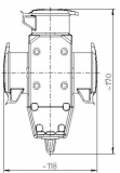 Gummi 3-Wege-Kupplung IP44 schwarz