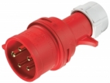 CEE plug 5-pin 16A/400V~ red
