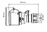 CEE-Kupplung 5-polig 16A/400V~ rot